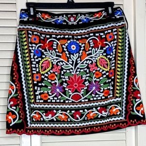 Lulu's Multicolor Floral Mini Skirt